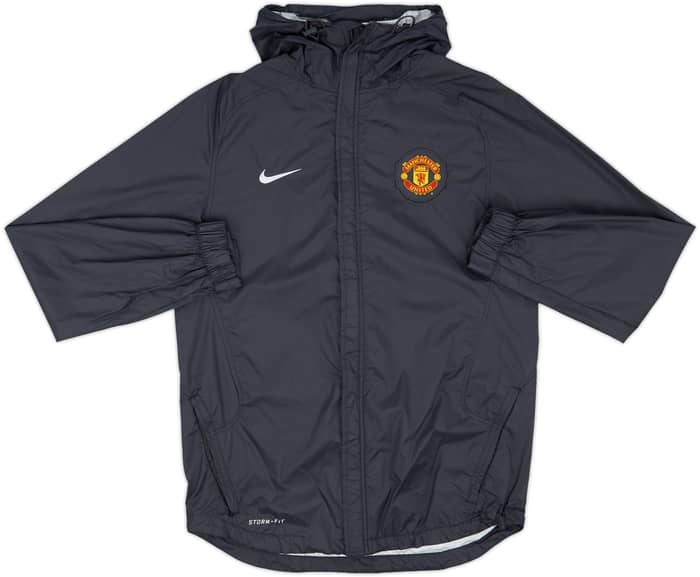 2010-11 Manchester United Nike Hooded Rain Jacket - 6/10 - (S)
