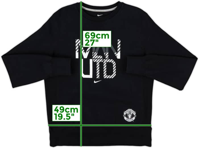 2012-13 Manchester United Nike Sweat Top - 8/10 - (M)