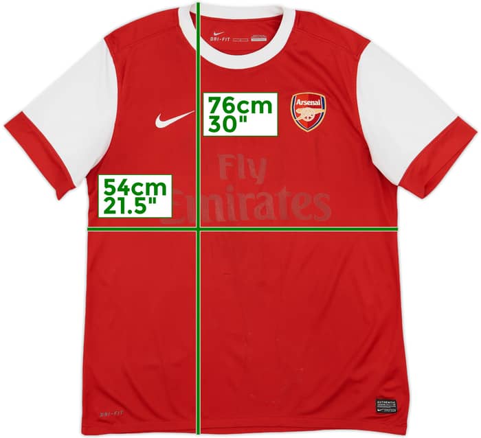 2010-11 Arsenal Home Shirt - 4/10 - (L)