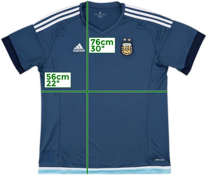 2015-16 Argentina Away Shirt - 7/10 - (XL)