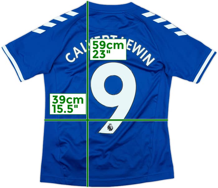 2020-21 Everton Home Shirt Calvert-Lewin #9 - 9/10 - (XL.Boys)