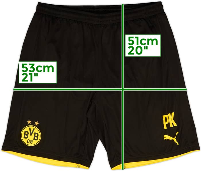 2016-17 Borussia Dortmund Staff Issue Home Shorts PK - 8/10 - (XL)