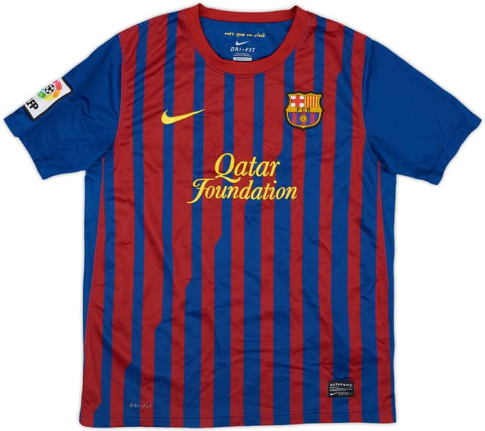 2011-12 Barcelona Home Shirt A. Iniesta #8 - 5/10 - (L.Boys)