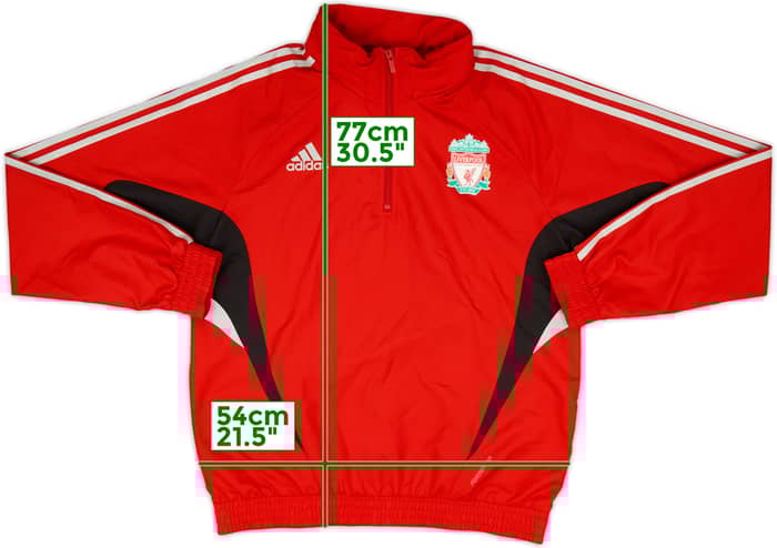 2008-09 Liverpool adidas Hooded Rain Jacket - 9/10 - (L)