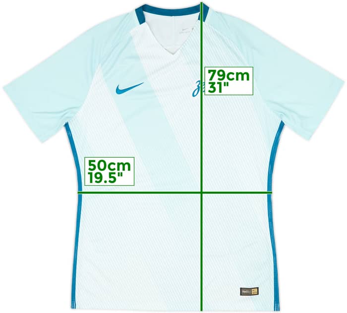 2016-17 Zenit St. Petersburg Authentic Away Shirt - 10/10 - (L)