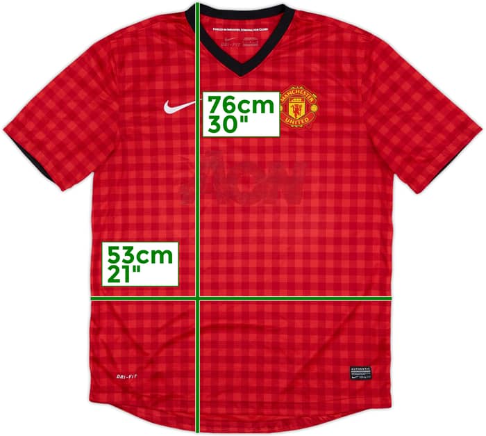 2012-13 Manchester United Home Shirt - 4/10 - (L)