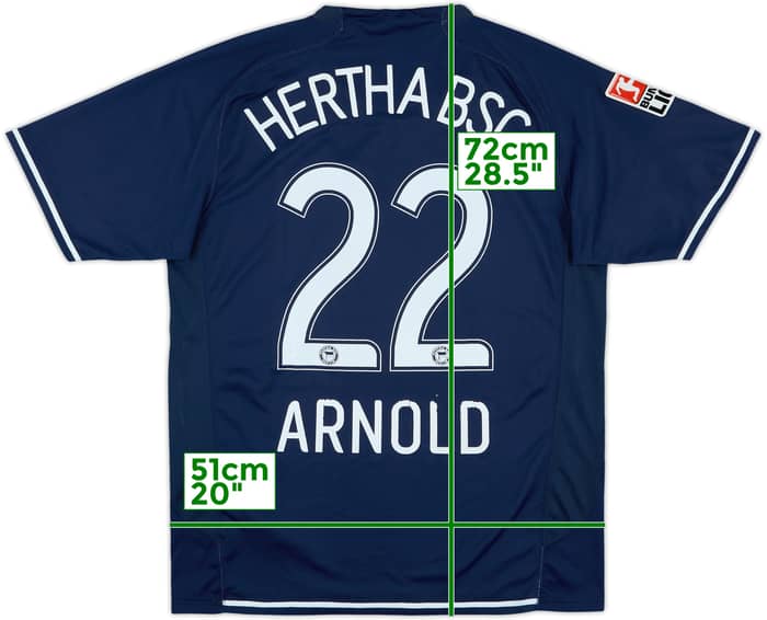 2007-08 Hertha Berlin Home Shirt Arnold #22 - 6/10 - (M)