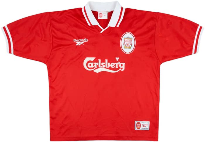 1996-98 Liverpool Home Shirt Fowler #9 - 9/10 - (L)