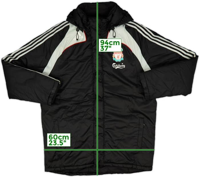 2008-09 Liverpool adidas Padded Bench Coat - 9/10 - (XL)
