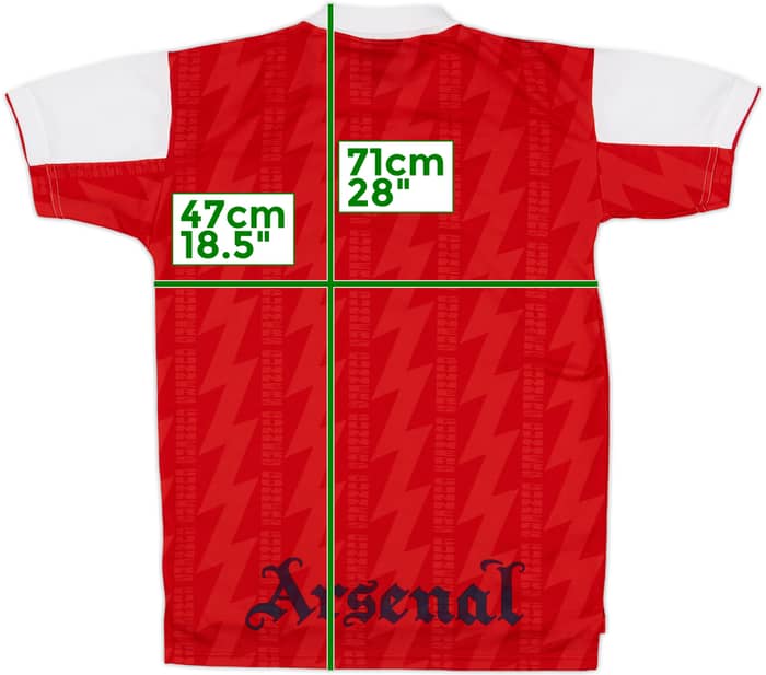 1994-96 Arsenal Home Shirt - 8/10 - (XL.Boys)