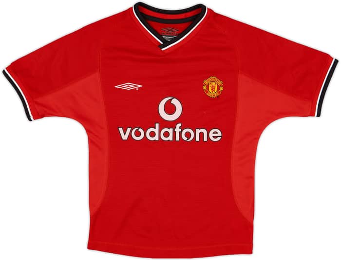 2001-02 Manchester United Home Shirt - 8/10 - (S.Boys)