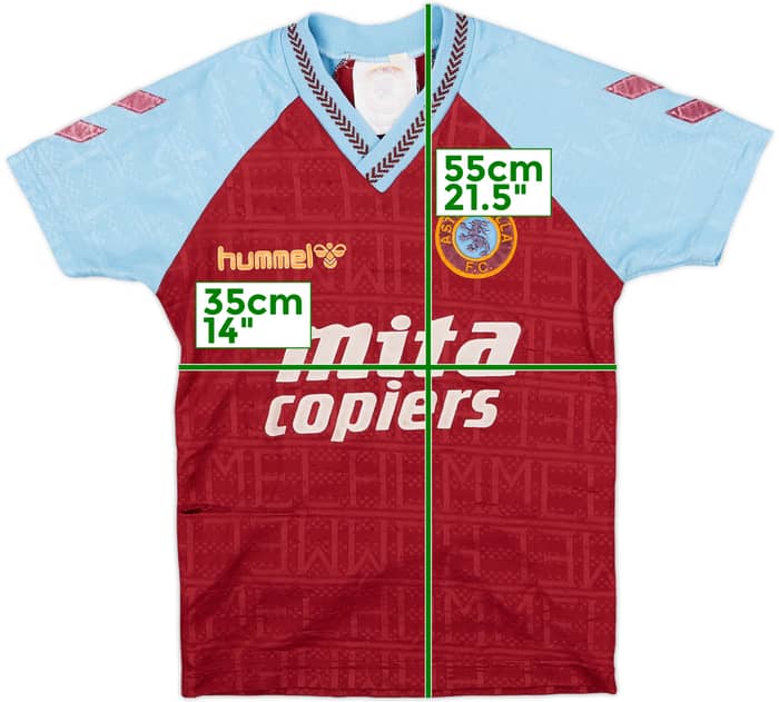 1989-90 Aston Villa Home Shirt - 3/10 - (M.Boys)