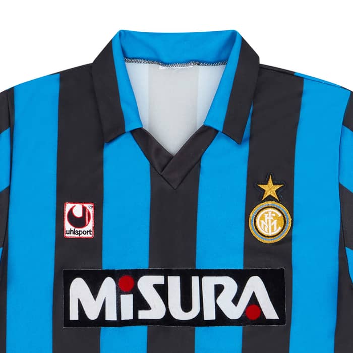 1990-91 Inter Milan Home Shirt - 8/10 - (S)