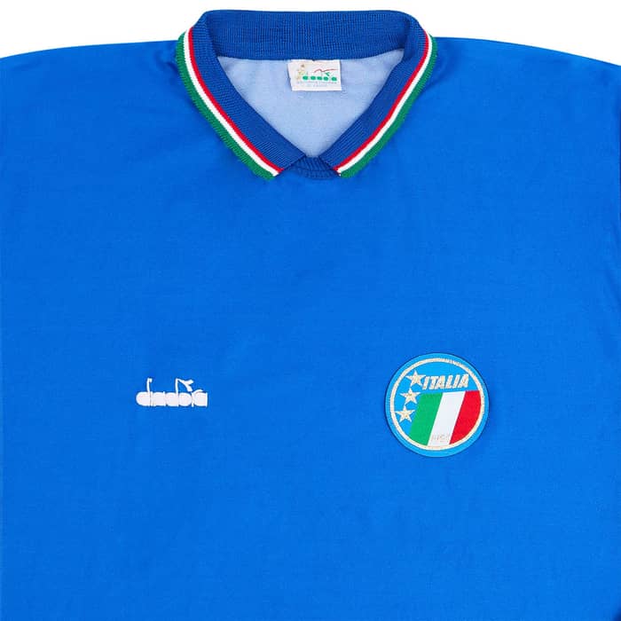 1986-91 Italy Home L/S Shirt - 5/10 - (L)