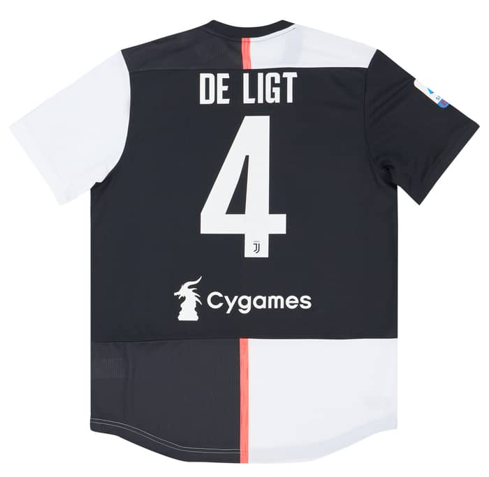 2019-20 Juventus Player Issue Domestic Home Shirt De Ligt #4