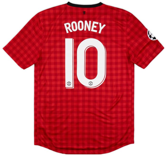2012-13 Manchester United CL Home Shirt Rooney #10