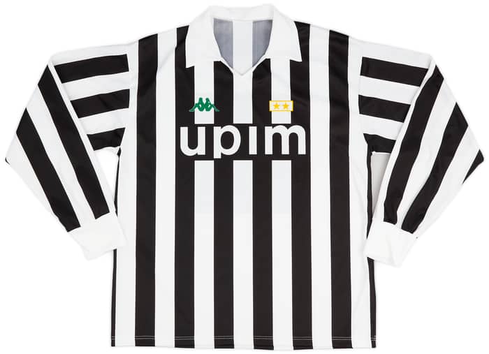 1991-92 Juventus Basic Home L/S Shirt - 8/10 - (L)