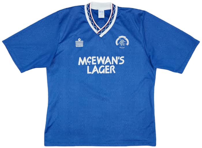 1990-92 Rangers Home Shirt - 7/10 - (XL)