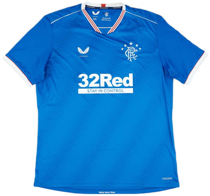 2020-21 Rangers Home Shirt - 8/10 - (XXL)