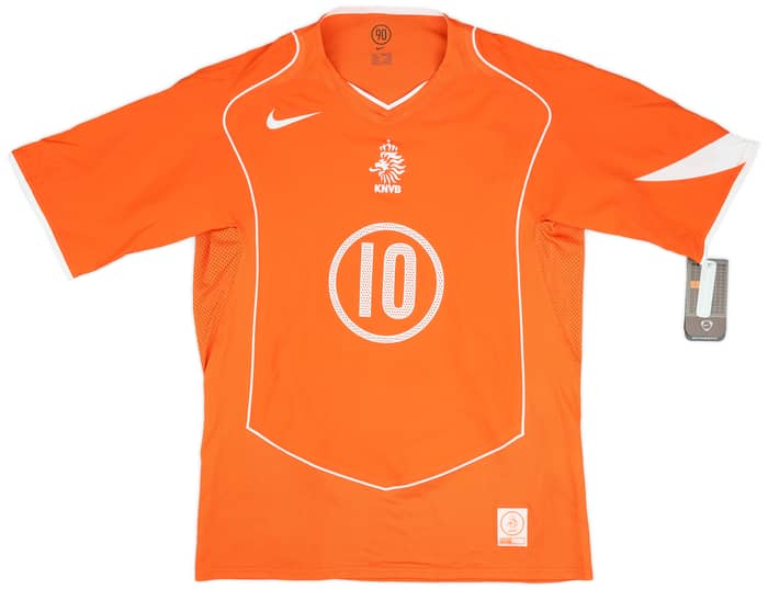 2004-06 Netherlands Limited Edition Player Issue Home Shirt 2112/5000 V.Nistelrooy #10 (L)