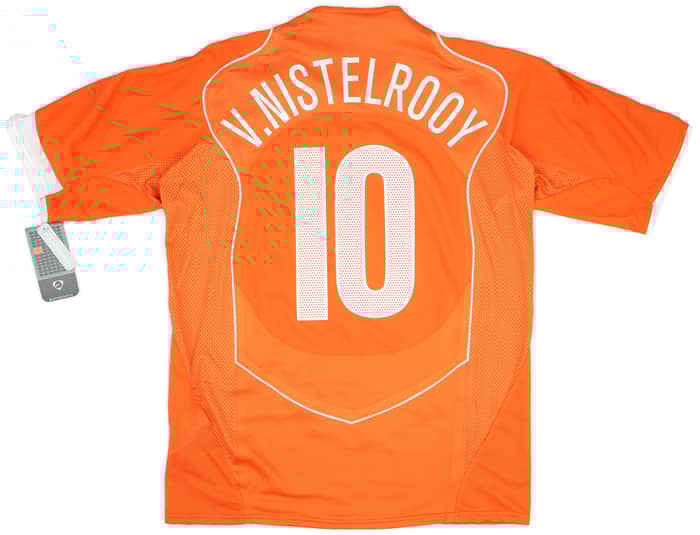 2004-06 Netherlands Limited Edition Player Issue Home Shirt 2112/5000 V.Nistelrooy #10 (L)