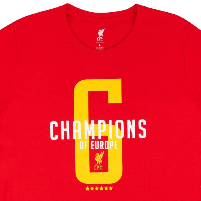 2019-20 Liverpool '6 Champions of Europe' Graphic Tee BOYS