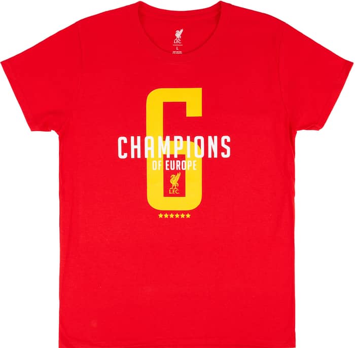 2019-20 Liverpool '6 Champions of Europe' Graphic Tee BOYS