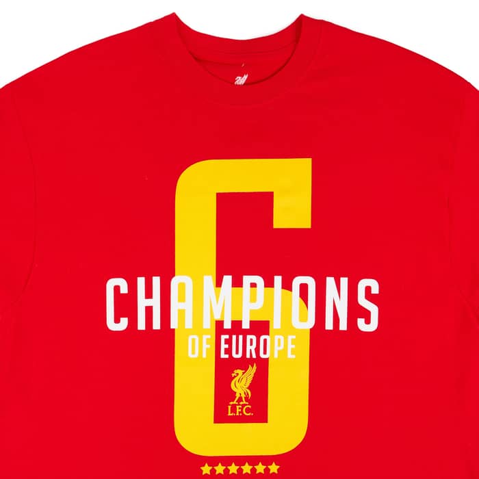 2019-20 Liverpool '6 Champions of Europe' Graphic Tee Womens