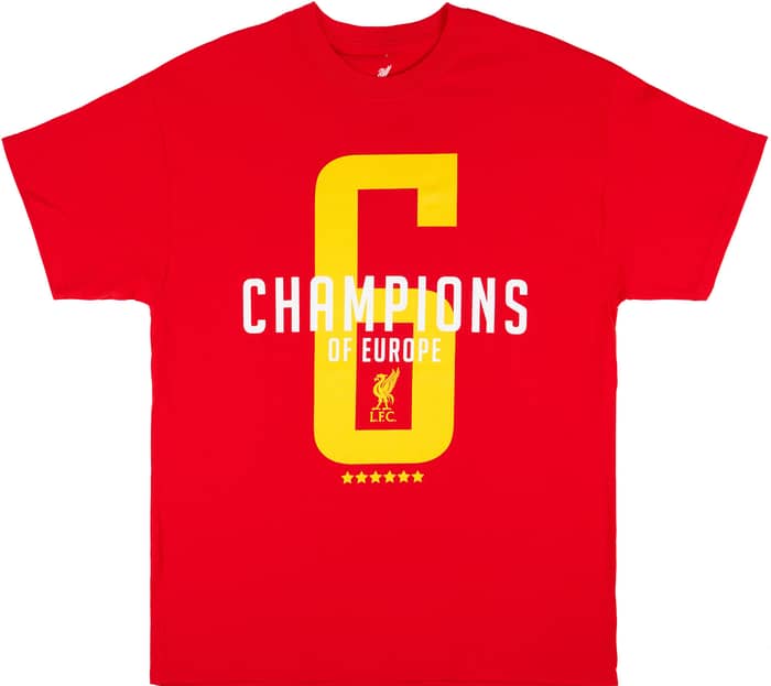 2019-20 Liverpool '6 Champions of Europe' Graphic Tee Womens