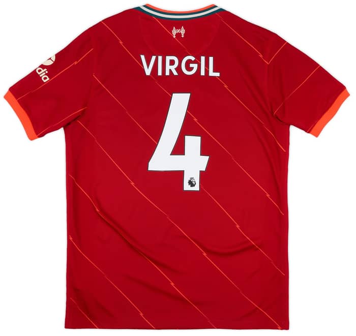2021-22 Liverpool Home Shirt Virgil #4