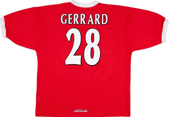 1998-00 Liverpool Home Shirt Gerrard #28