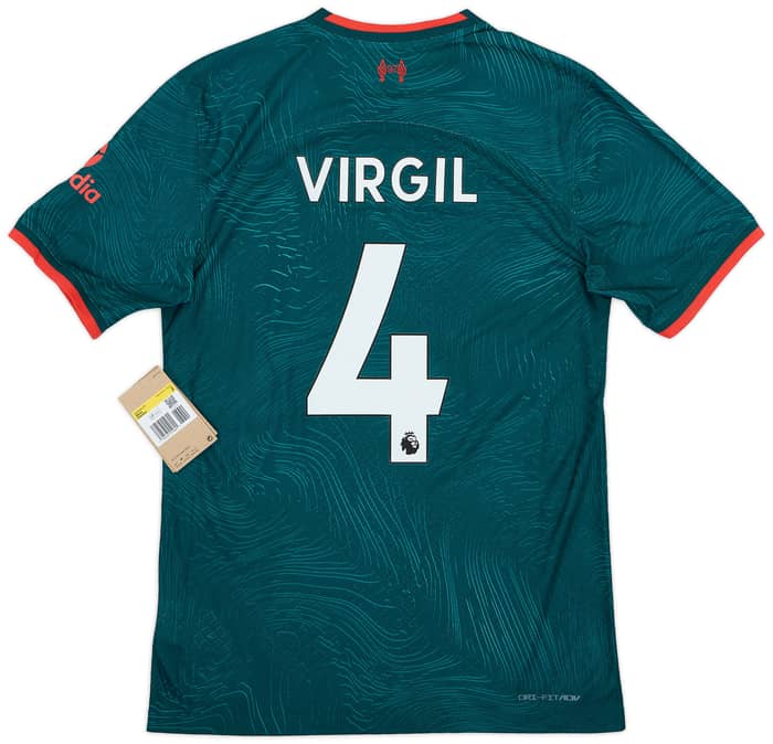 2022-23 Liverpool Authentic Third Shirt Virgil #4