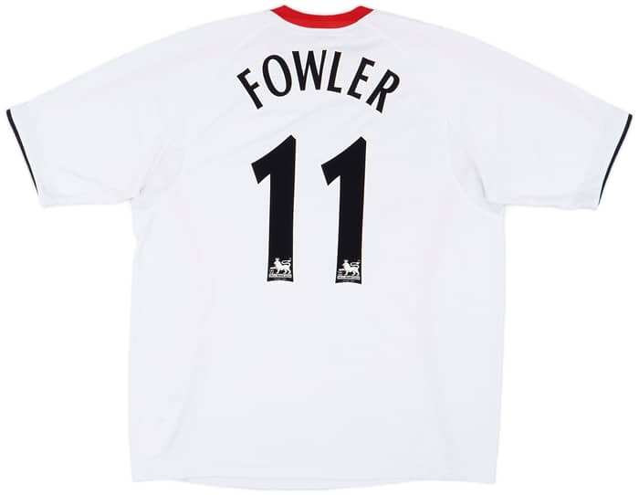 2005-06 Liverpool Away Shirt Fowler #11 - 8/10 - (XL)