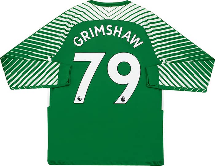2017-18 Manchester City Match Issue GK Home Shirt Grimshaw #79 M