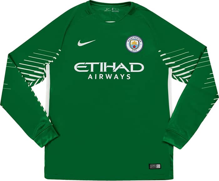 2017-18 Manchester City Match Issue GK Home Shirt Grimshaw #79 M