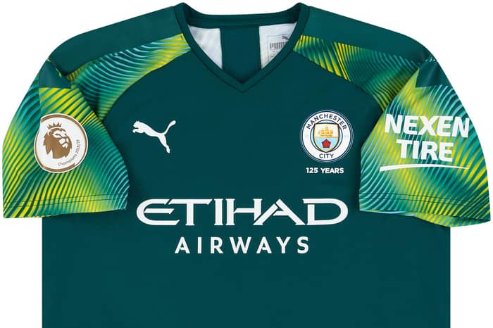 2019-20 Manchester City Match Issue GK Shirt Grimshaw #32