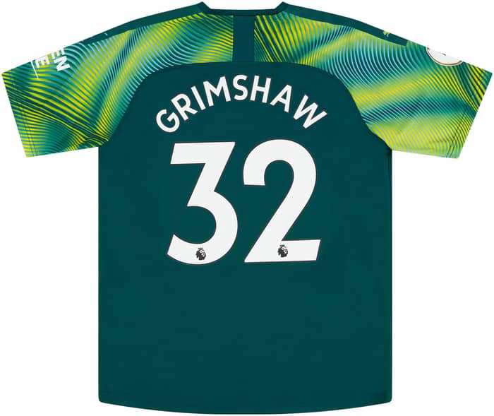 2019-20 Manchester City Match Issue GK Shirt Grimshaw #32