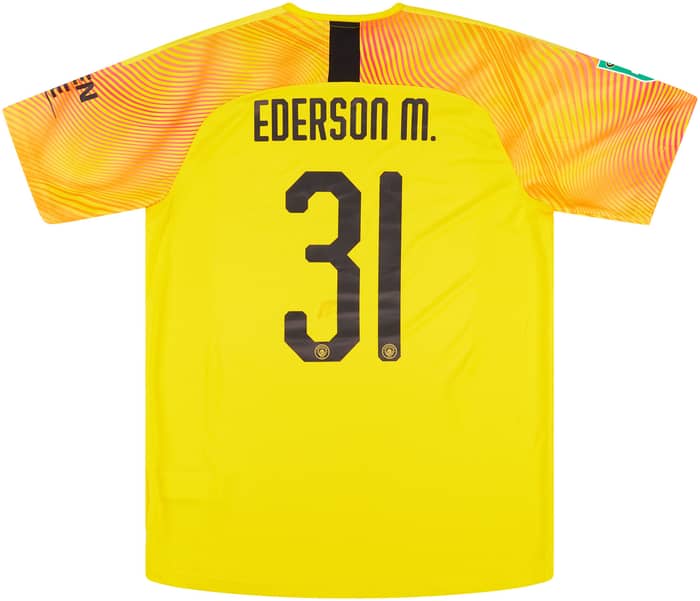 2019-20 Manchester City Match Issue GK Shirt Ederson M. #31