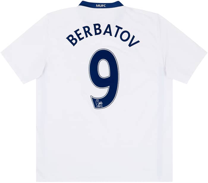 2008-10 Manchester United Away Shirt Berbatov #9 - 6/10 - XXL