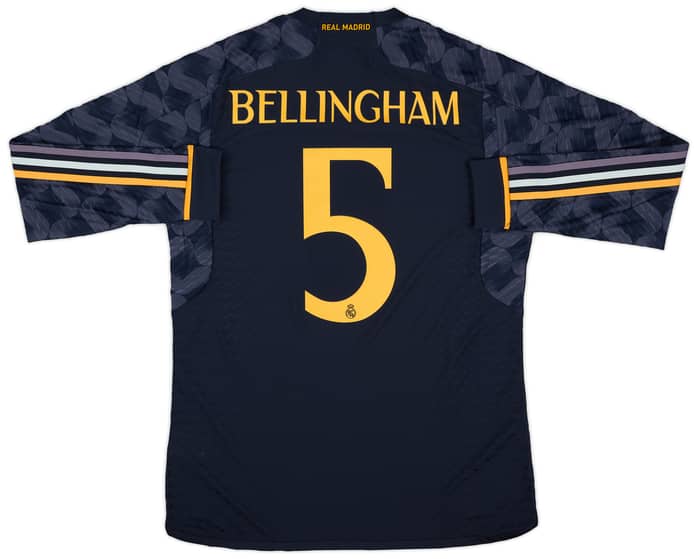 2023-24 Real Madrid Authentic Away L/S Shirt Bellingham #5