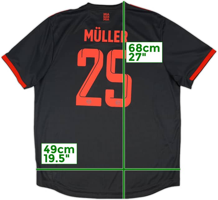 2022-23 Bayern Munich Authentic Third Shirt Muller #25 - 10/10 - (XL)