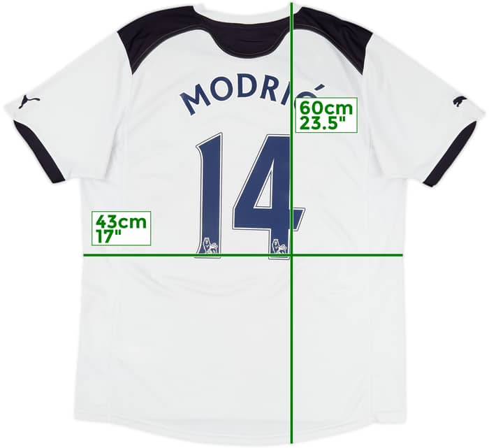 2010-11 Tottenham Home Shirt Modric #14 - 6/10 - (L)