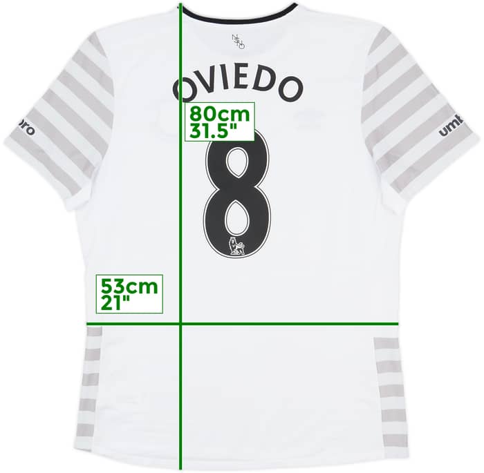 2015-16 Everton Away Shirt Oviedo #8 - 9/10 - (XL)
