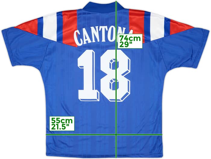 1992-94 France Home Shirt Cantona #18 - 7/10 - (L)