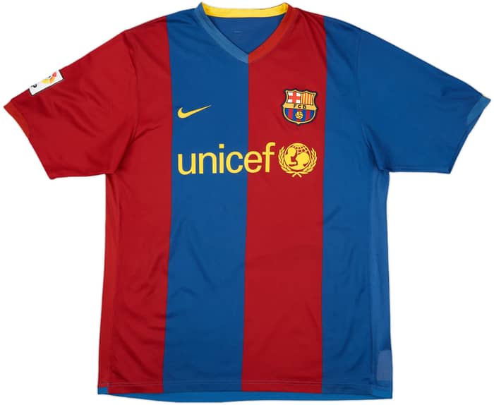 2006-07 Barcelona Home Shirt Ronaldinho #10 - 7/10 - (M)