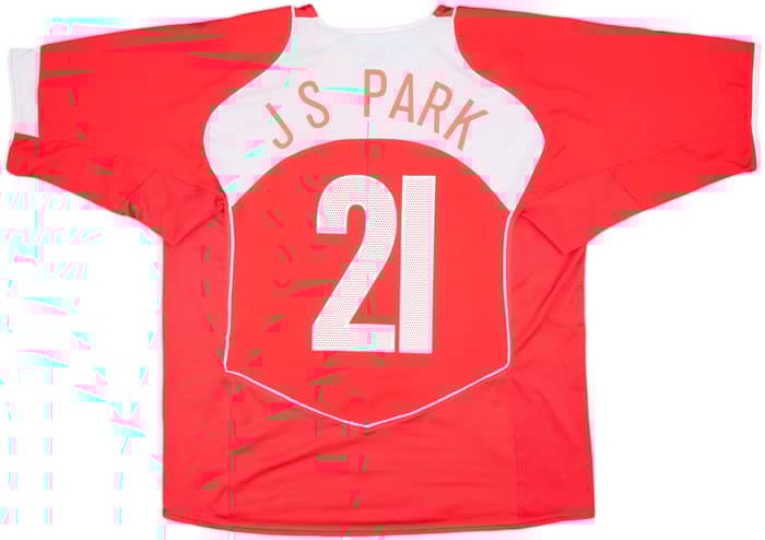 2004-06 South Korea Home Shirt J S Park #21 - 8/10 - (XL)