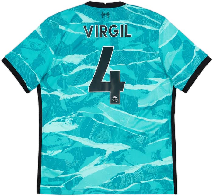2020-21 Liverpool Away Shirt Virgil #4 - 10/10 - (L)