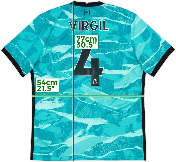 2020-21 Liverpool Away Shirt Virgil #4 - 10/10 - (L)
