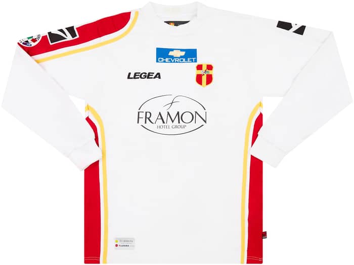 2007-08 Messina Match Issue Home L/S Shirt Lazzari #21