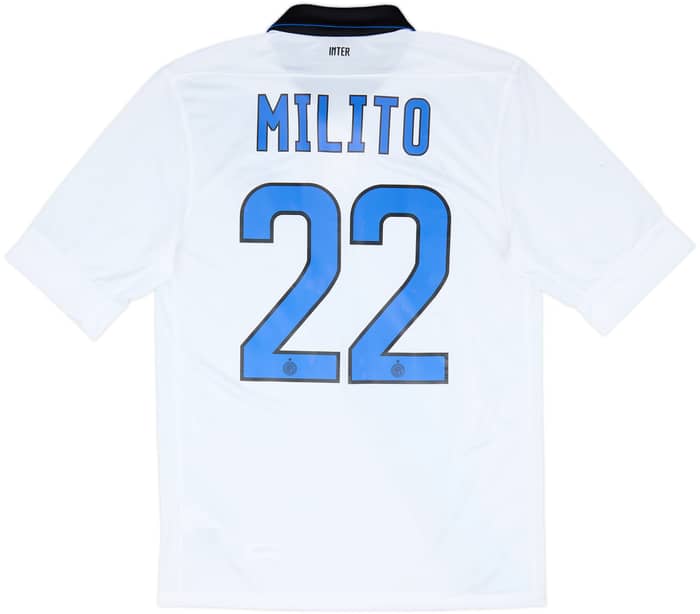 2011-12 Inter Milan Away Shirt Milito #22 - 6/10 - (S)